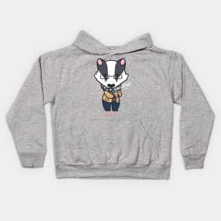 Fall Badger Kids Hoodie